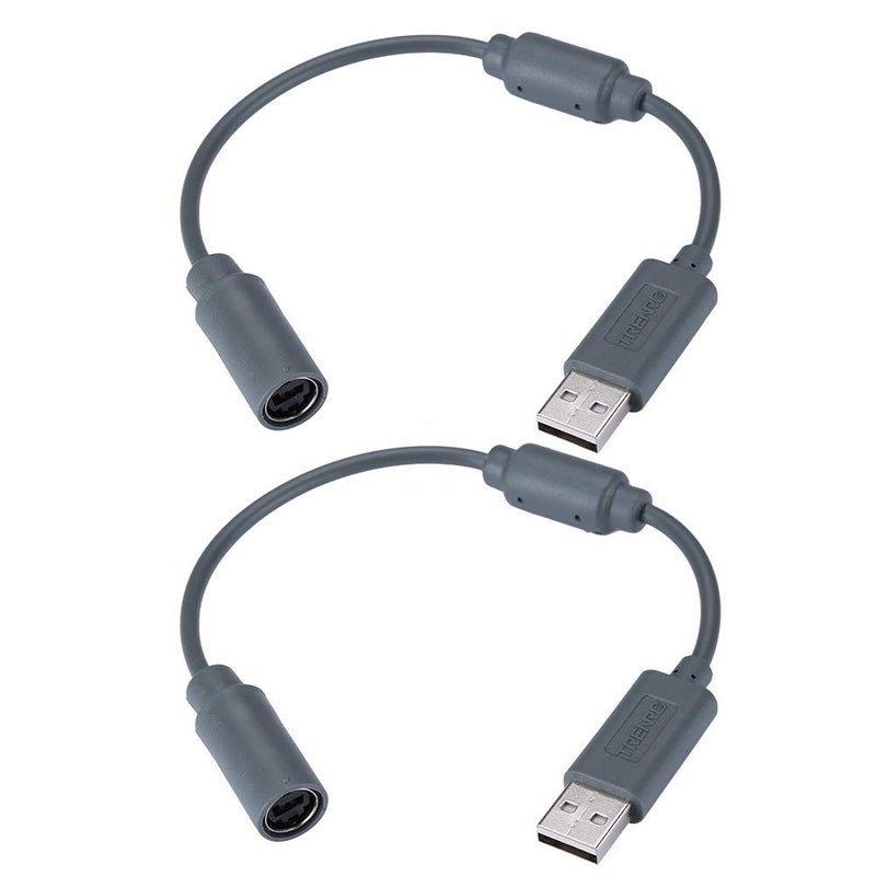 Trenro كابل فصل USB لوحدتي تحكم سلكية 2 قطعة لجهاز مايكروسوفت إكس بوكس 360، محول تمديد لجهاز إكس بوكس 360 - Image 1